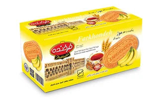 بيسکوئيت فرخنده موزی پرتقالی980گرم